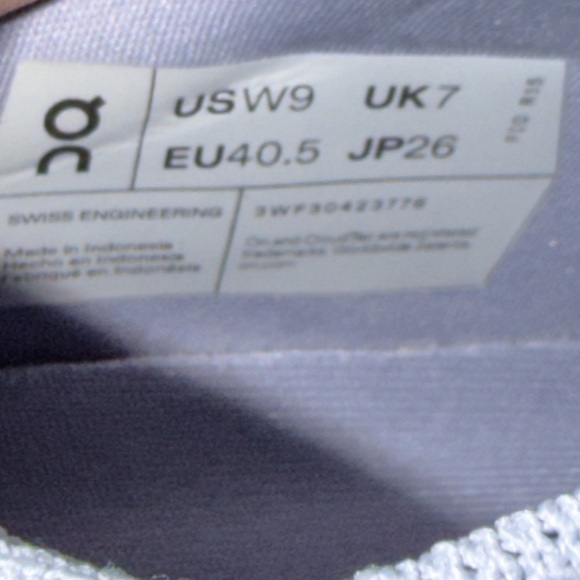 On Running Cloudtilt Moon Women’s Nimbus Blue Sneakers Sz 9 Speed Lacing - Picture 12 of 13